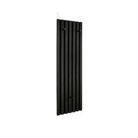 TÜRGARDEROBE  in furniert Schwarz, Eiche dunkel  - Eiche dunkel/Schwarz, MODERN, Holzwerkstoff/Textil (30/100/1,7cm) - Milino