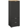 KOMMODE 40/119/42 cm  in Graphitfarben, Eiche Artisan  - Alufarben/Graphitfarben, Trend, Holzwerkstoff/Kunststoff (40/119/42cm) - Stylife