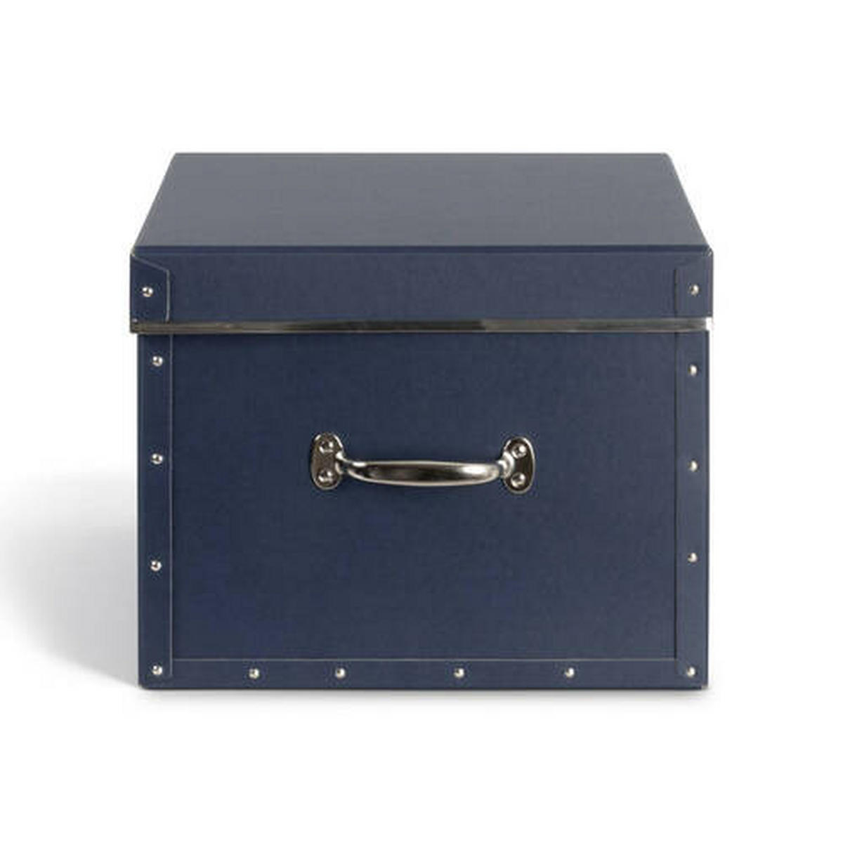 AUFBEWAHRUNGSBOX    43/36.5/28.5 cm  - Dunkelblau, Basics, Karton/Papier (43/36.5/28.5cm)