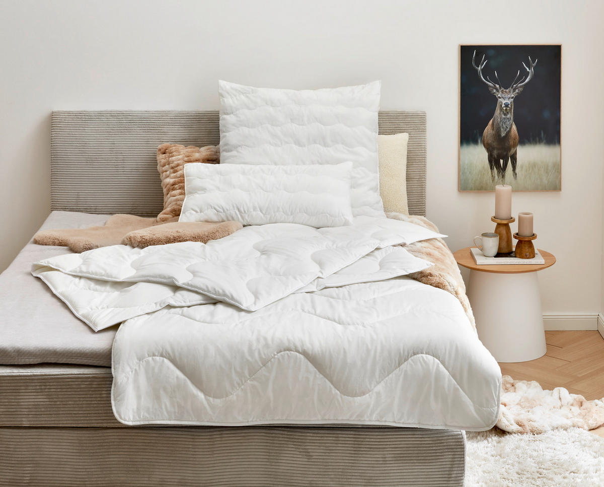 GANZJAHRESDECKE  Levante  155/220 cm   - Weiß, Basics, Textil (155/220cm) - Sleeptex