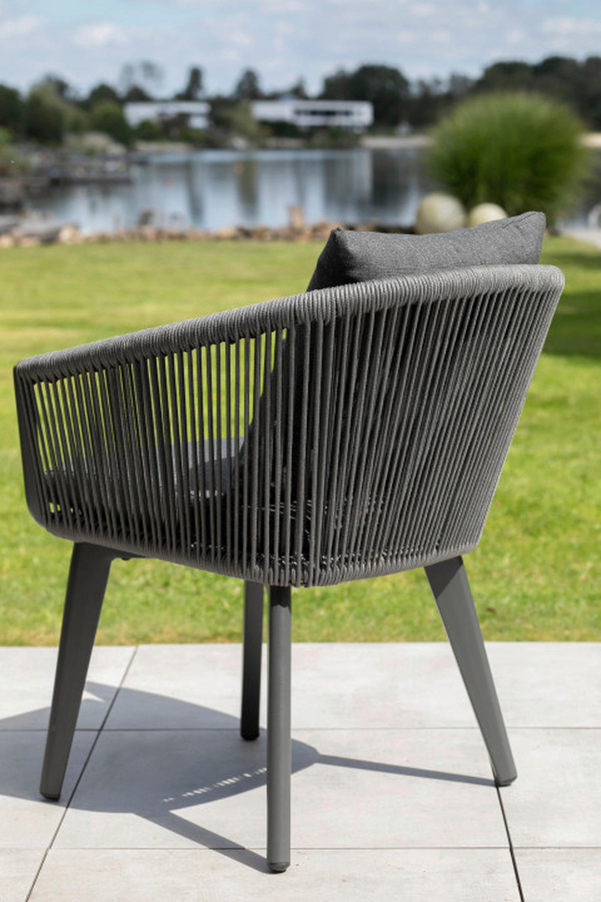 GARTENSESSEL Aluminium Grau  - Grau, Basics, Kunststoff/Textil (58/78/63cm)