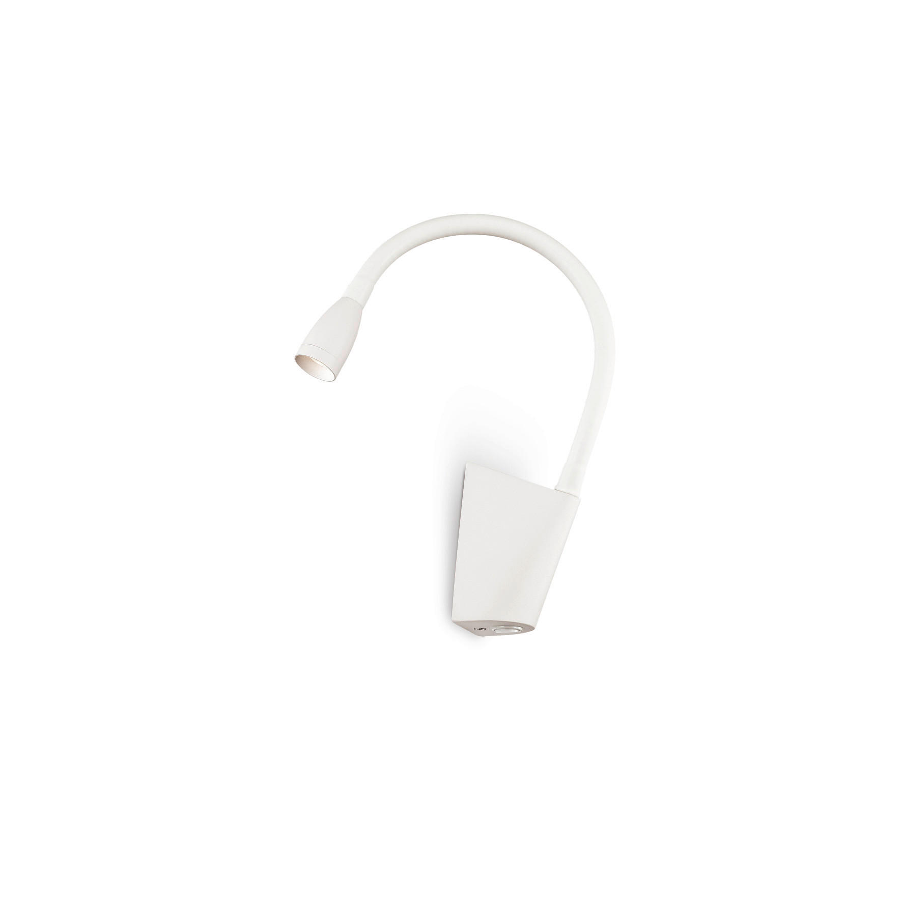 LED-WANDLEUCHTE Goose AP Bianco 6/18,5/30 cm   - Weiß, Design, Kunststoff/Metall (6/18,5/30cm) - Ideal Lux