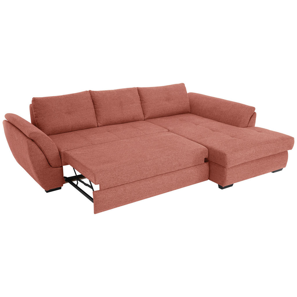 Thumbnail - Livetastic Ecksofa, Koralle, Textil, 3-Sitzer, Ottomane rechts, L-Form, 278x187 cm, seitenverkehrt erhältlich, Wohnzimme...