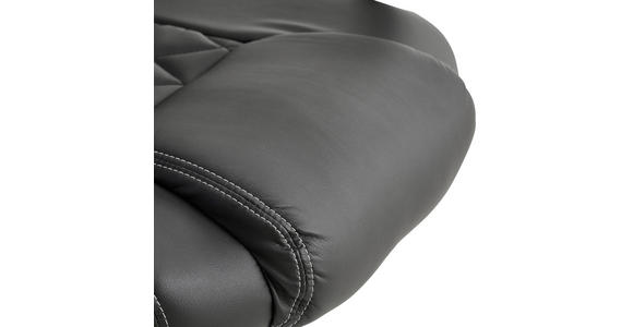 GAMINGSTUHL Schwarz Kunststoff, Textil - Schwarz/Weiß, Basics, Kunststoff/Textil (63/113-122/70cm) - Xora