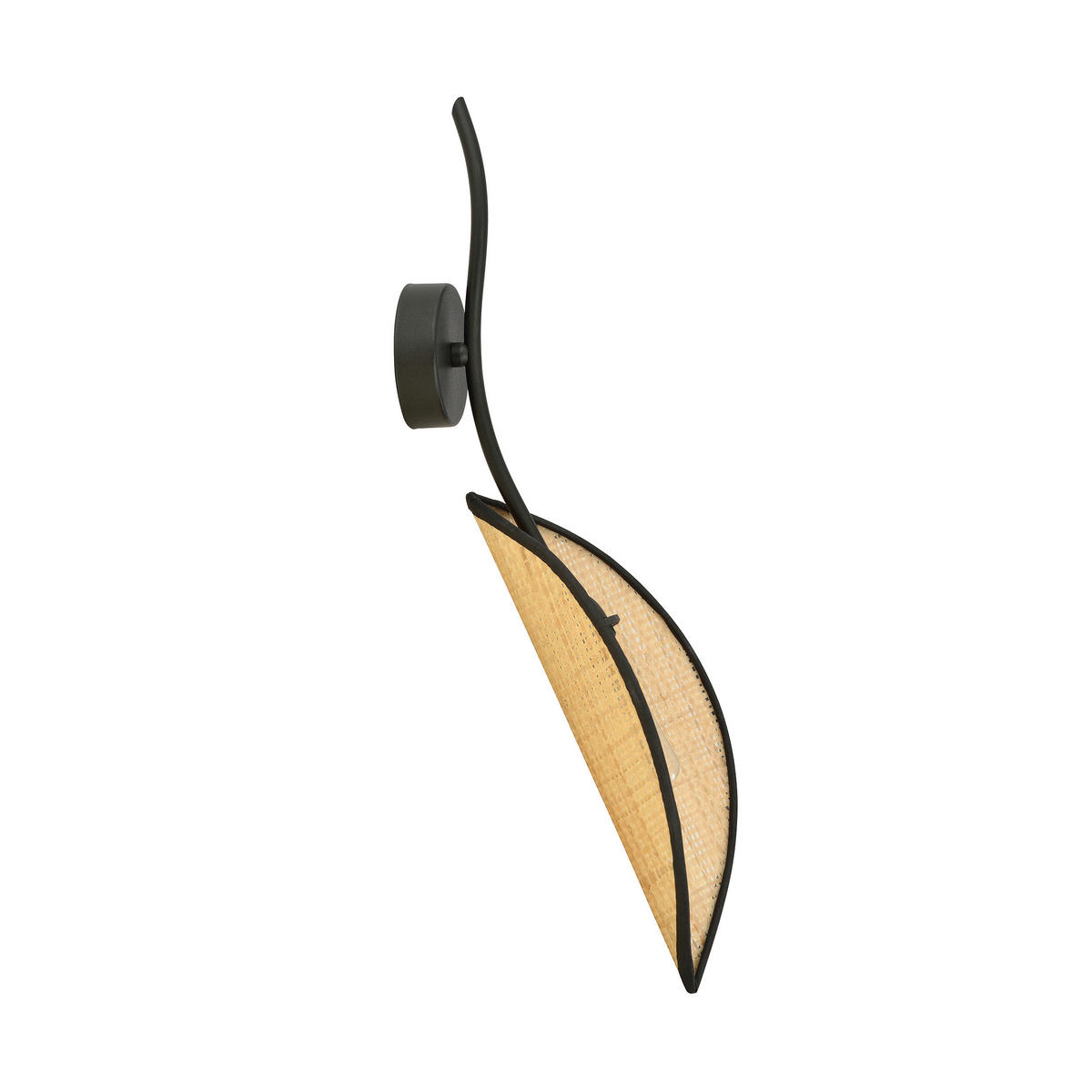 WANDLEUCHTE  12/12/51 cm    - Senfgelb/Schwarz, LIFESTYLE, Textil/Metall (12/12/51cm)