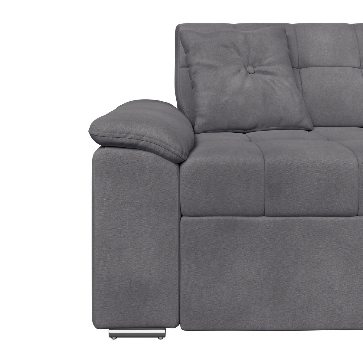 ECKSOFA Grau Zierkissen  - Grau, Trend, Textil (257/167cm) - Livetastic