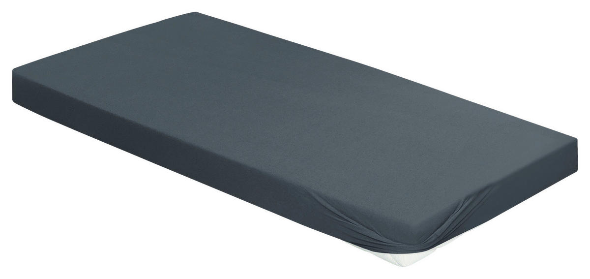 SPANNBETTTUCH Jersey 150/200 cm  - Hellgrau, KONVENTIONELL, Textil (150/200cm) - Irisette