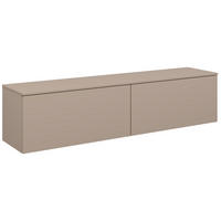 LOWBOARD  160,3/37,6/37,4 cm  individuell planbar, Beimöbel erhältlich, hängend, in verschiedenen Größen erhältlich, in verschiedenen Holzdekoren erhältlich  - Hellbraun, Design, Holzwerkstoff (160,3/37,6/37,4cm) - Celina Home