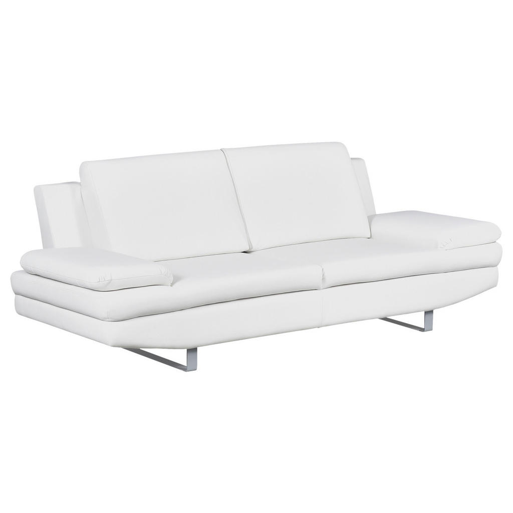 Thumbnail - Mid.you 3-Sitzer-Sofa, Weiß, Textil, 218x78x88 cm, Made in EU, Armteil rechts, Rücken echt, links, Wohnzimmer, Sofas & C...