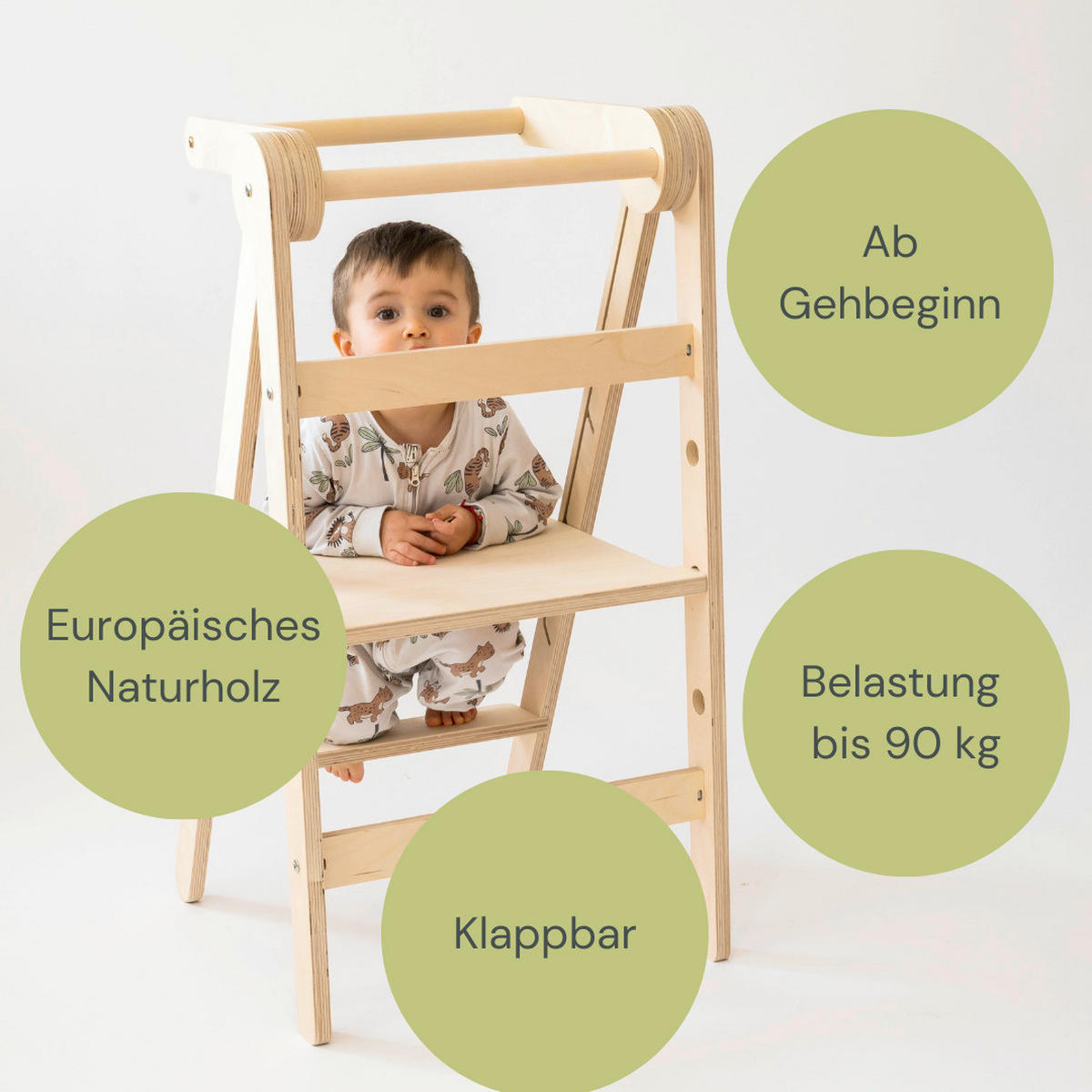 LERNTURM  - Birkefarben, Basics, Holz (44/55/85cm) - CLIFF