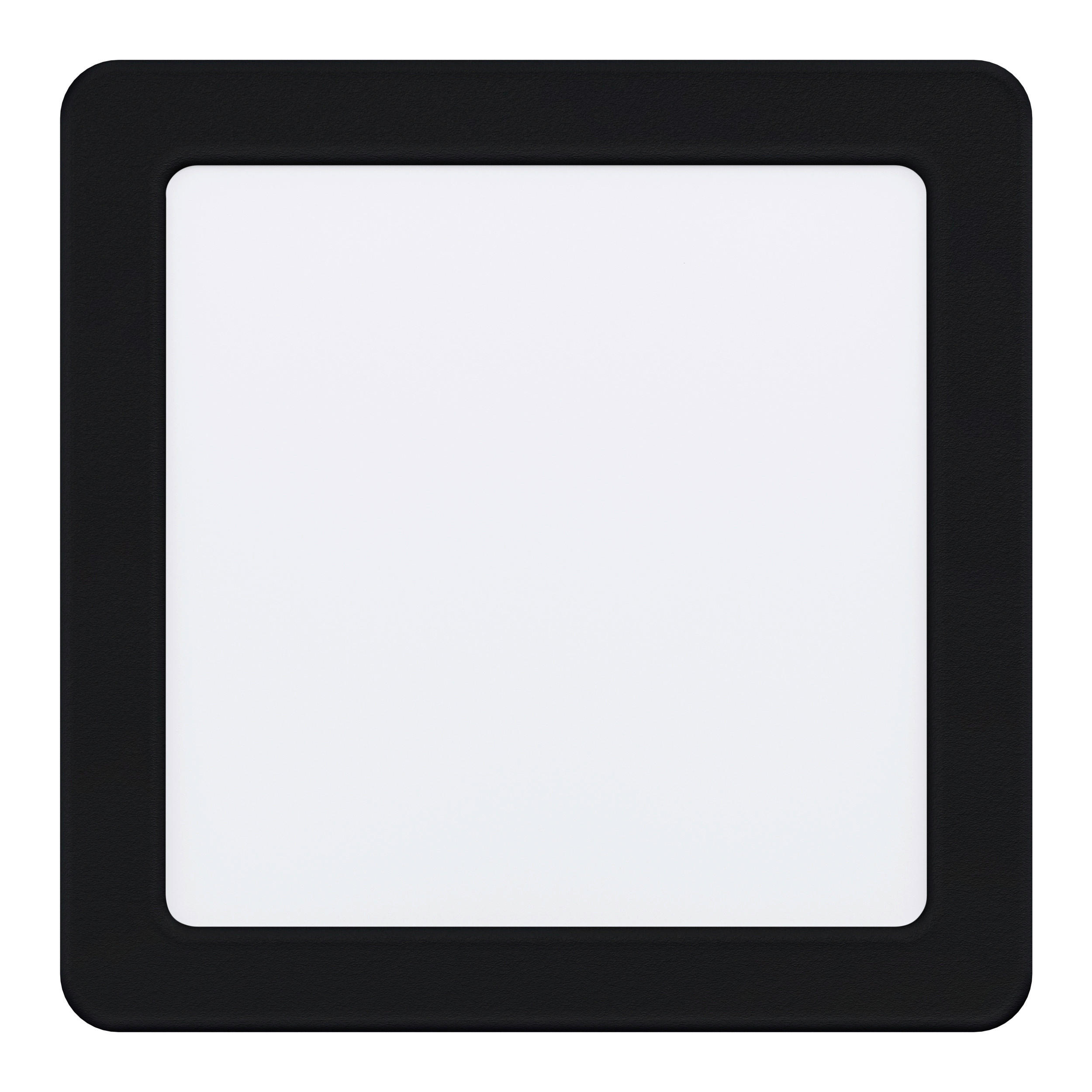 STROPNÍ LED SVÍTIDLO, 16,6/16,6/2,6 cm - bílá/černá, Basics, kov/plast (16,6/16,6/2,6cm) - Eglo