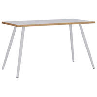 SCHREIBTISCH 138/80/70 cm  in Weiss, Honigeiche  - Honigeiche/Weiss, Design, Holzwerkstoff (138/80/70cm) - MID.YOU