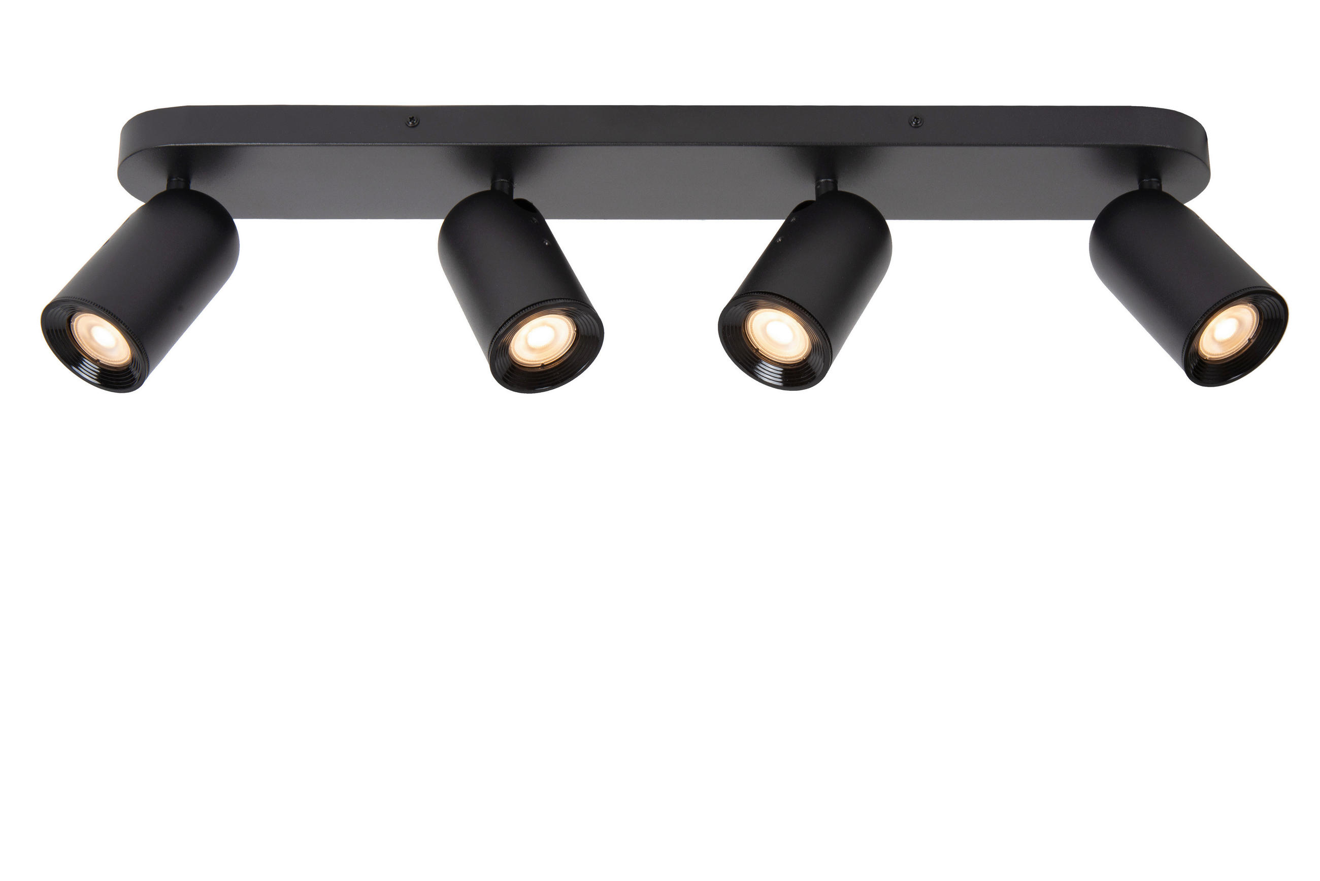 STRAHLER Punch 63/10.5/10.5 cm   - Schwarz, KONVENTIONELL, Metall (63/10.5/10.5cm) - Lucide