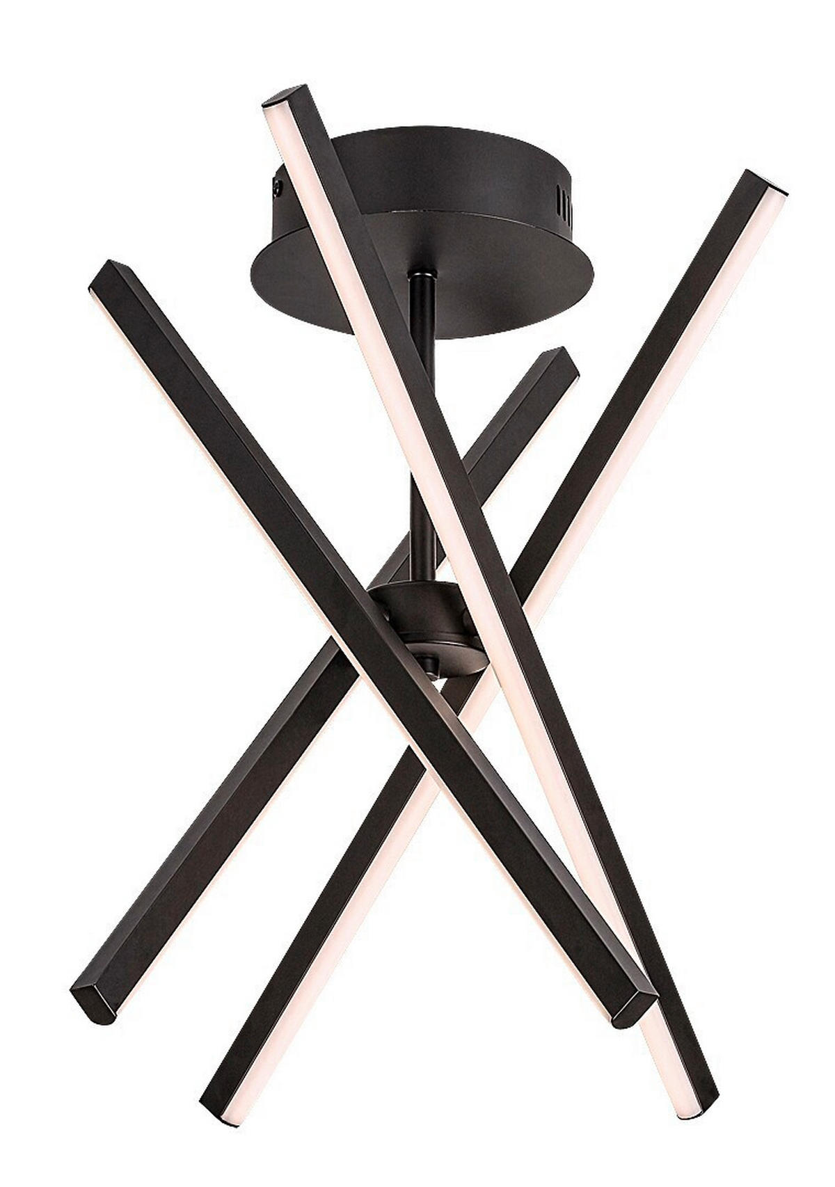 STROPNA LED-SVETILKA  Matilde /1200 lm/4000 K// - črna/bela, Design, kovina/umetna masa (49/49/32cm)