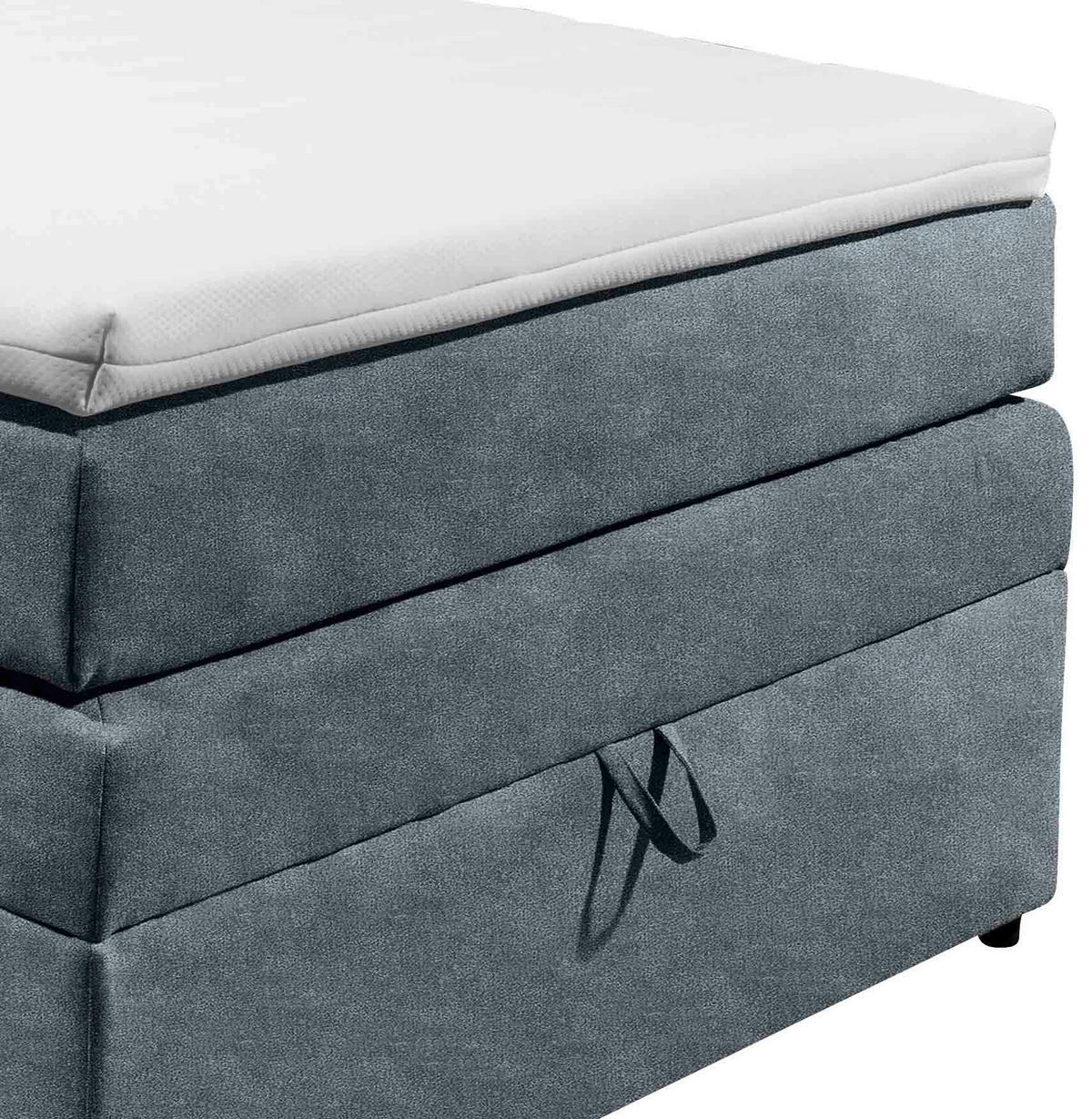 BOXSPRINGBETT 120/200 cm  in Anthrazit  - Anthrazit, Konventionell, Kunststoff (120/200cm) - MID.YOU