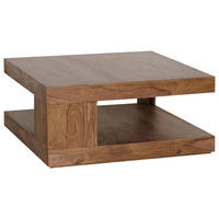 COUCHTISCH Sheesham massiv 90/90/40 cm quadratisch Sheeshamfarben  - Sheeshamfarben, Design, Holz (90/90/40cm) - MID.YOU