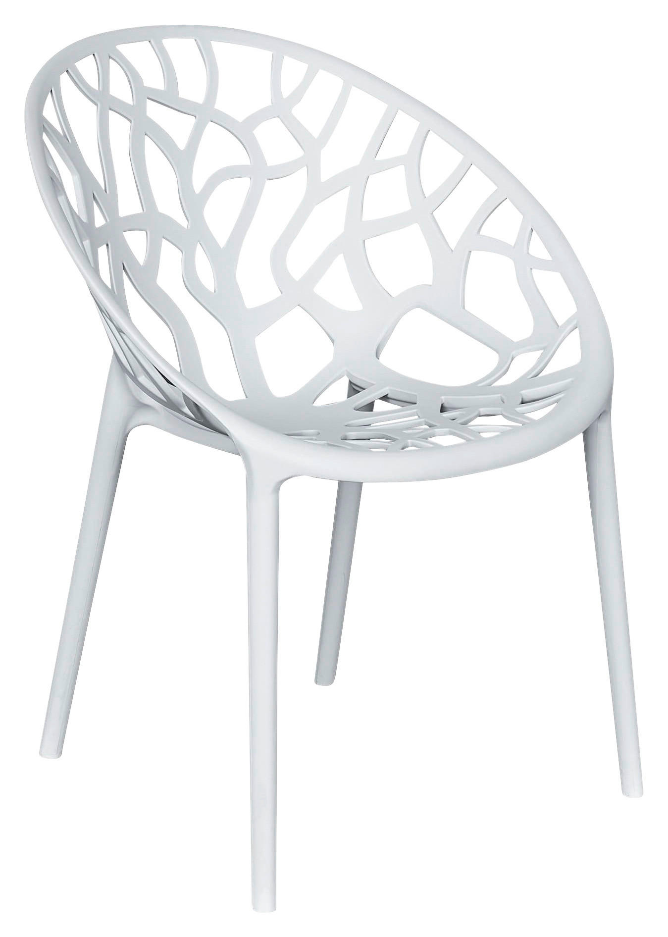 STAPELSTUHL Weiß  - Weiß, Design, Kunststoff (60,5/79/58cm) - Ambia Garden