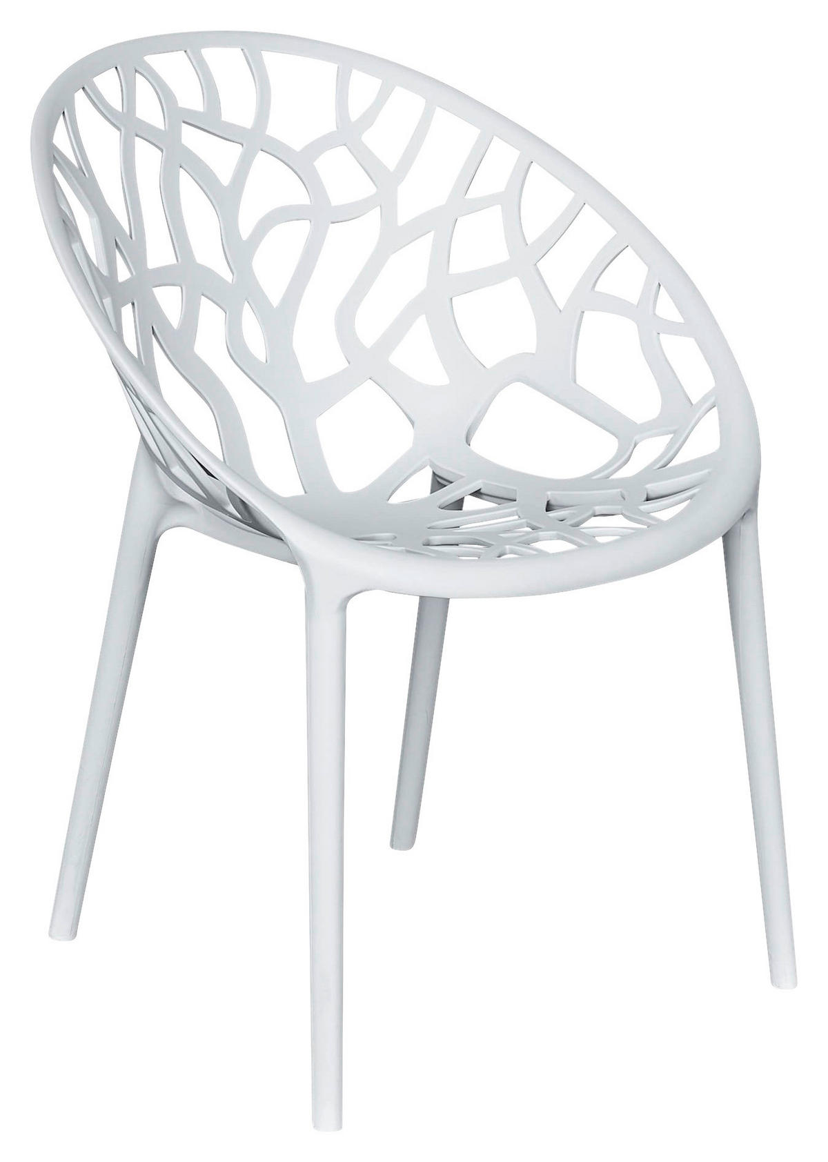 STAPELSTUHL Weiß  - Weiß, Design, Kunststoff (60,5/79/58cm) - Ambia Garden