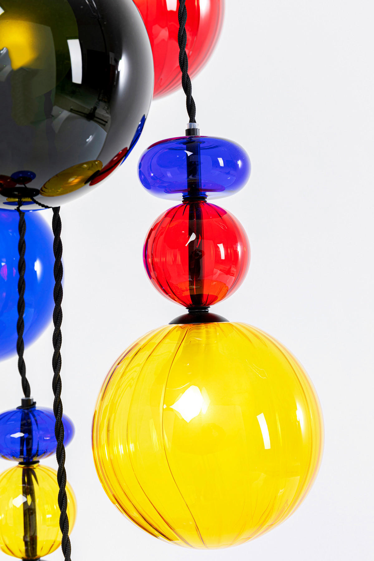 HÄNGELEUCHTE Mazzo 44/150/44 cm   - LIFESTYLE, Glas/Metall (44/150/44cm) - Kare-Design