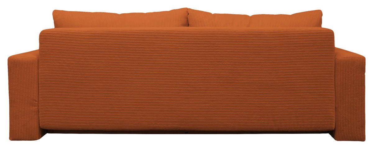 SCHLAFSOFA in Cord Kupferfarben  - Silberfarben/Kupferfarben, Design, Kunststoff/Textil (232/88/105cm) - MID.YOU