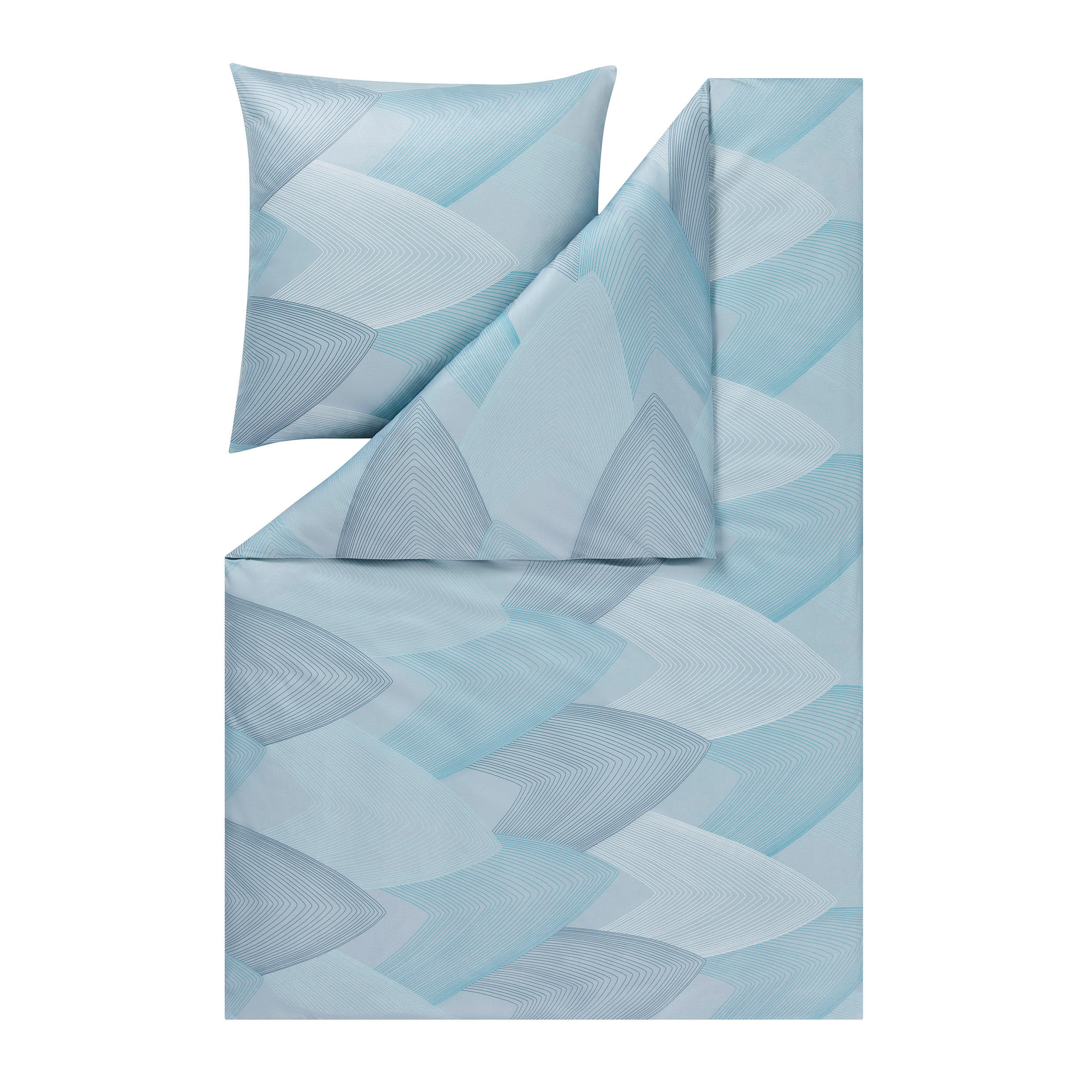 BETTWÄSCHE Atelier Interlock-Jersey 135/200 cm  - Blaugrau, Design, Textil (135/200cm) - Estella