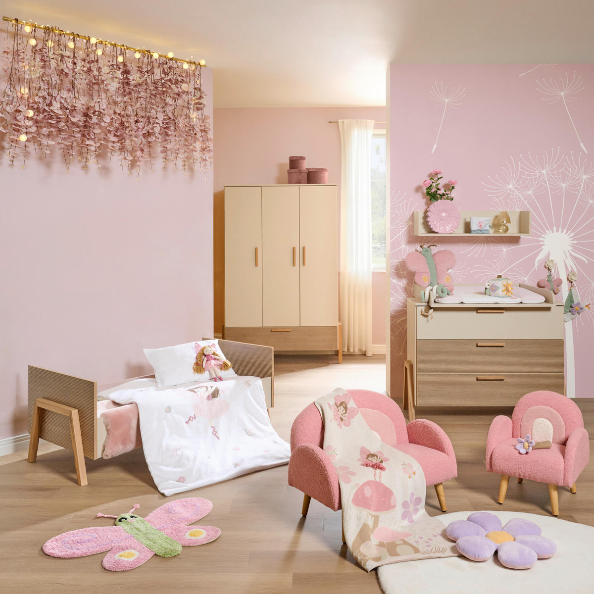 GITTERBETT DIANA   70/140/140 cm  - Grauweiß, Basics, Holz/Holzwerkstoff (70/140/140cm) - Jimmylee