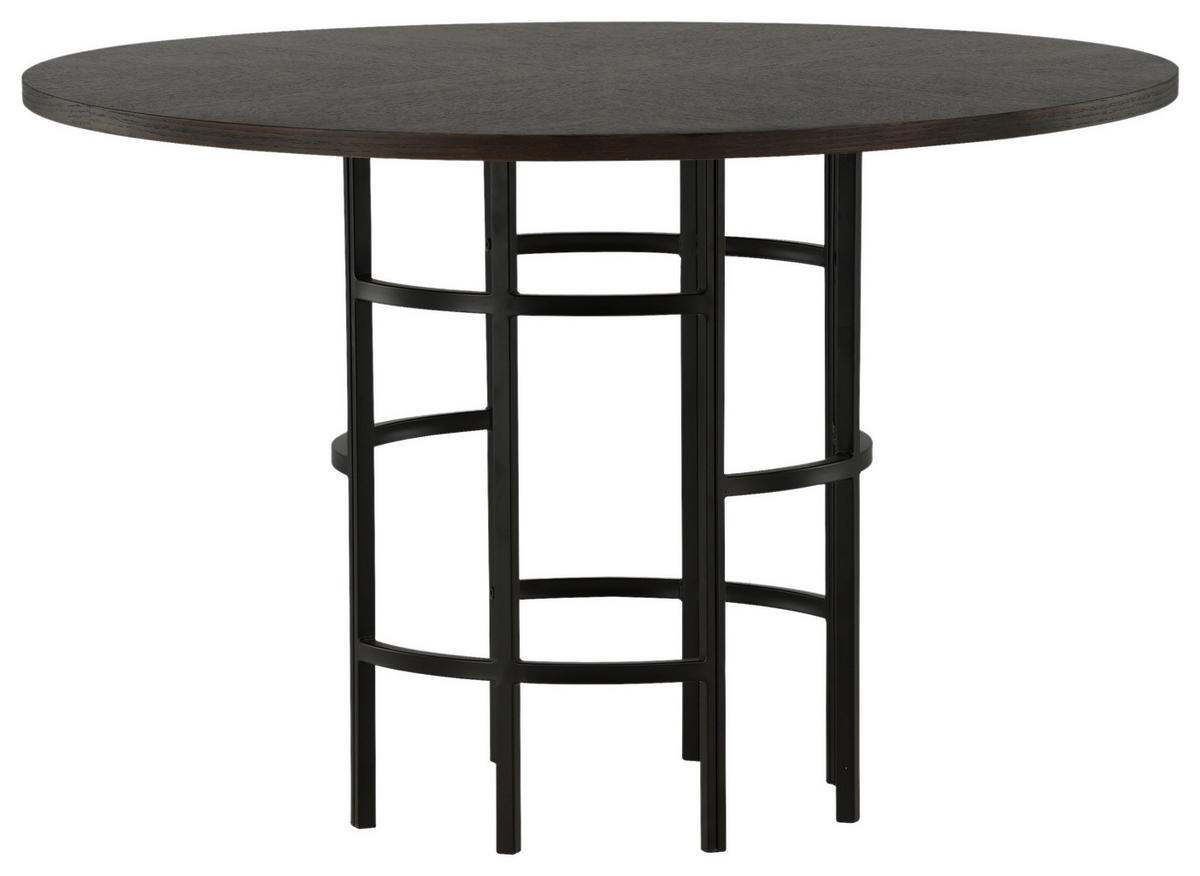 MATBORD i trä, metall 115/115/74 cm   - brun/svart, Design, metall/trä (115/115/74cm) - Livetastic