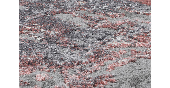VINTAGE-TEPPICH 120/170 cm Timeline Quantum Grau, Hellrot  - Hellrot/Grau, Design, Textil (120/170cm) - Novel