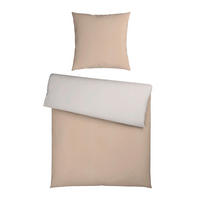 BETTWÄSCHE Flanell 135/200 cm  - Beige/Grauweiß, Basics, Textil (135/200cm) - Novel