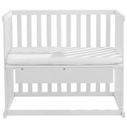BEISTELLBETT Buche teilmassiv Weiß - Weiß, Basics, Holz (94/78/53cm) - MY BABY LOU