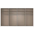 SCHWEBETÜRENSCHRANK  in Weiß  - Alufarben/Weiß, Basics, Holzwerkstoff/Metall (400/223/68cm) - Novel