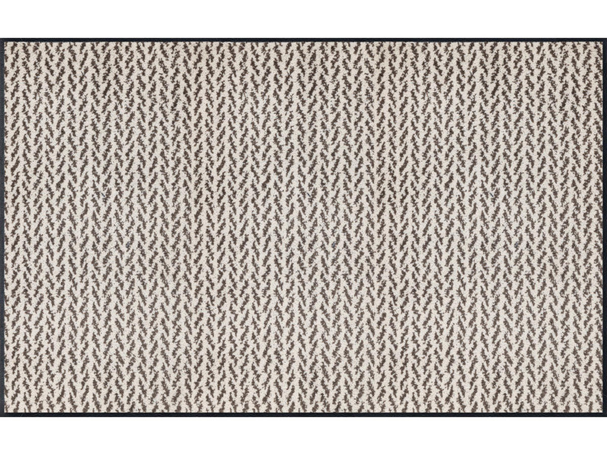 FUßMATTE 75/120 cm Duo Latte  - Beige, KONVENTIONELL, Kunststoff/Textil (75/120cm) - wash+dry