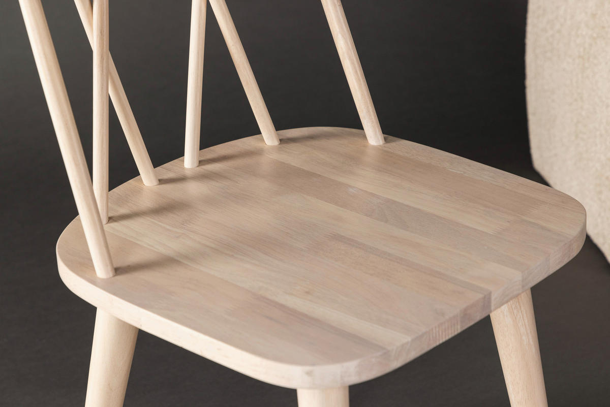 STUHL-SET 2 Stück  in  - Weiß, Design, Holz (43/88/50cm) - Livetastic