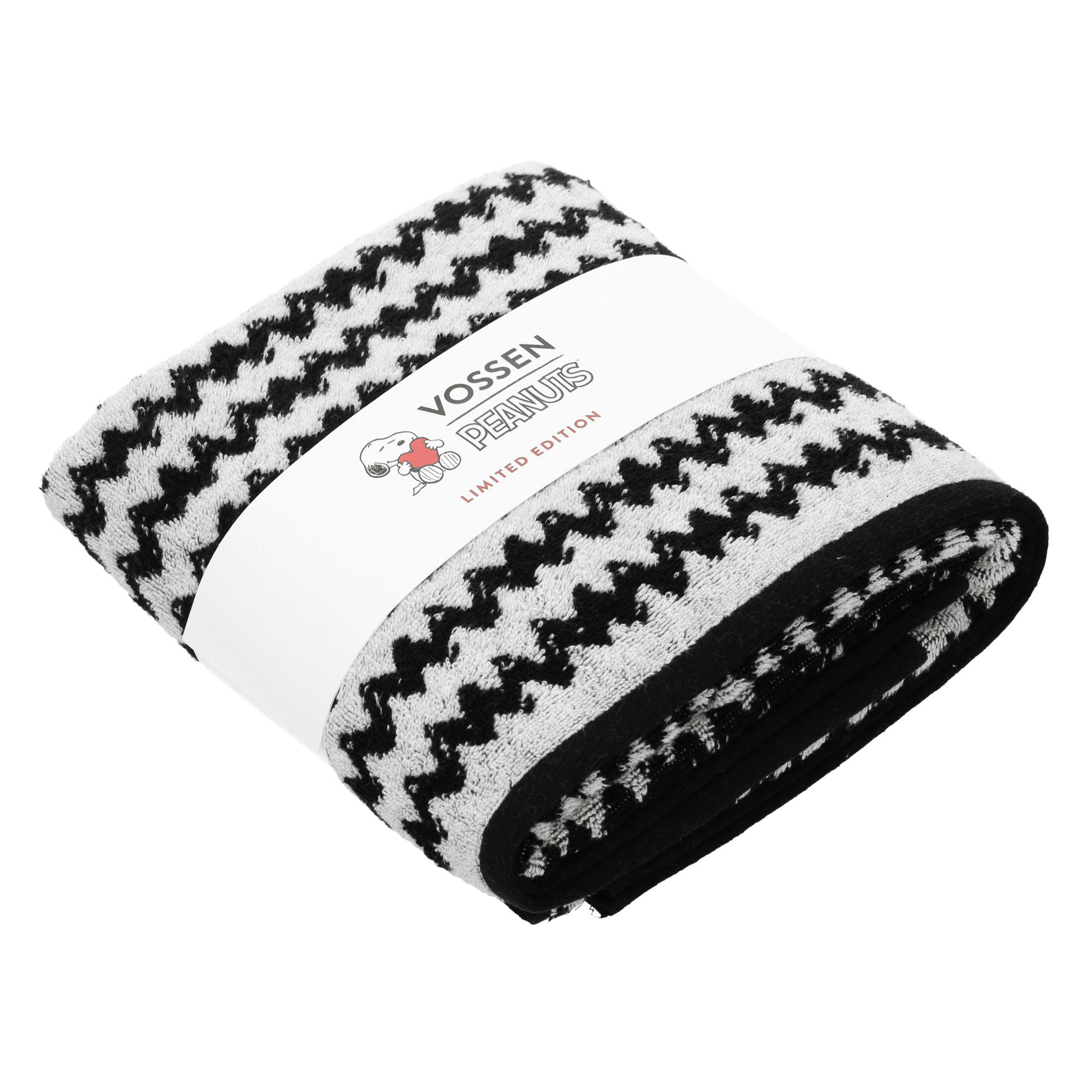 DUSCHTUCH Charlie Brown 67/140 cm  - Schwarz, Design, Textil (67/140cm) - Vossen