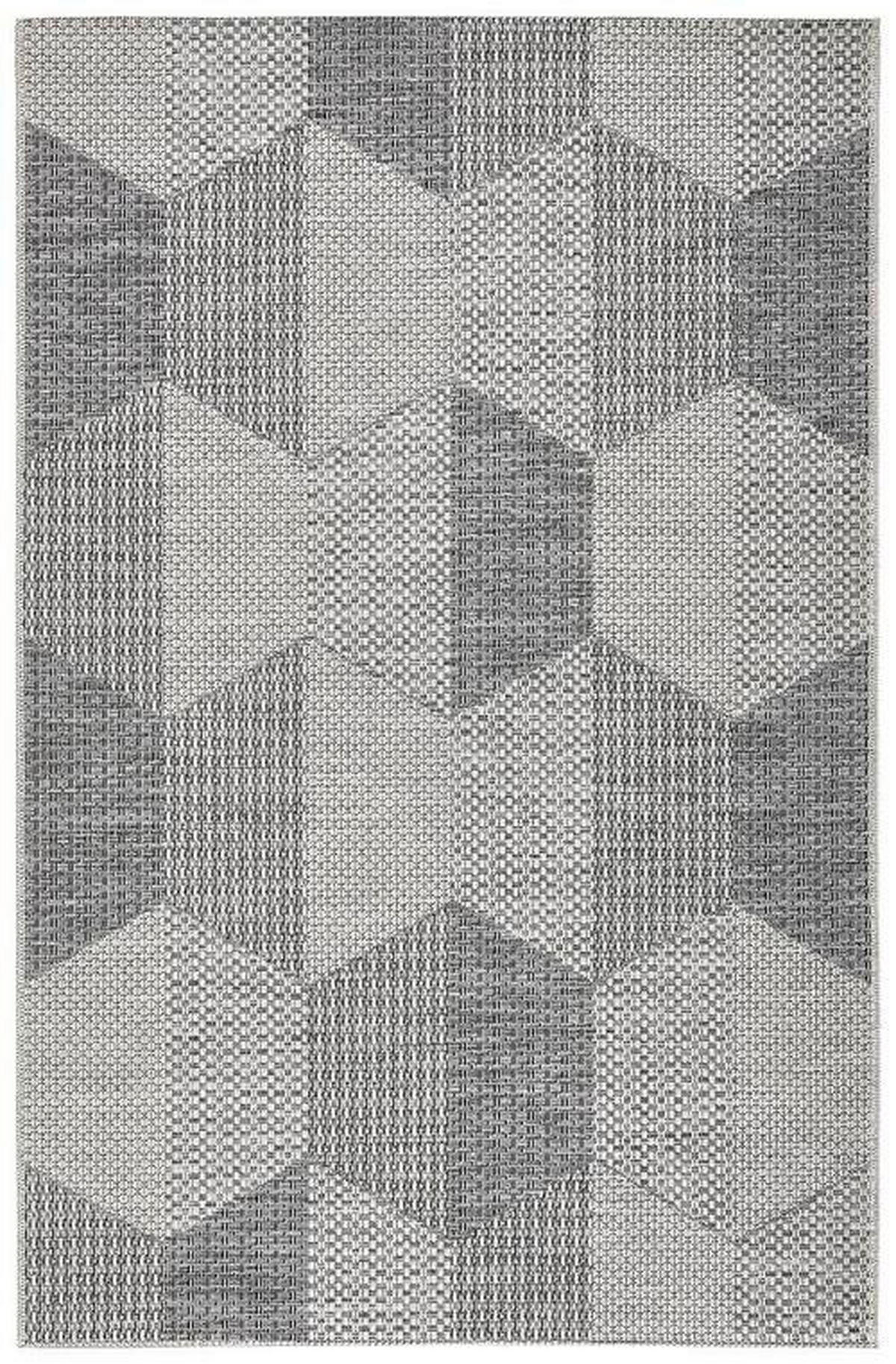 OUTDOORTEPPICH 160/230 cm Alvat Creme, Schwarz  - Creme/Schwarz, Design, Textil (160/230cm) - Novel