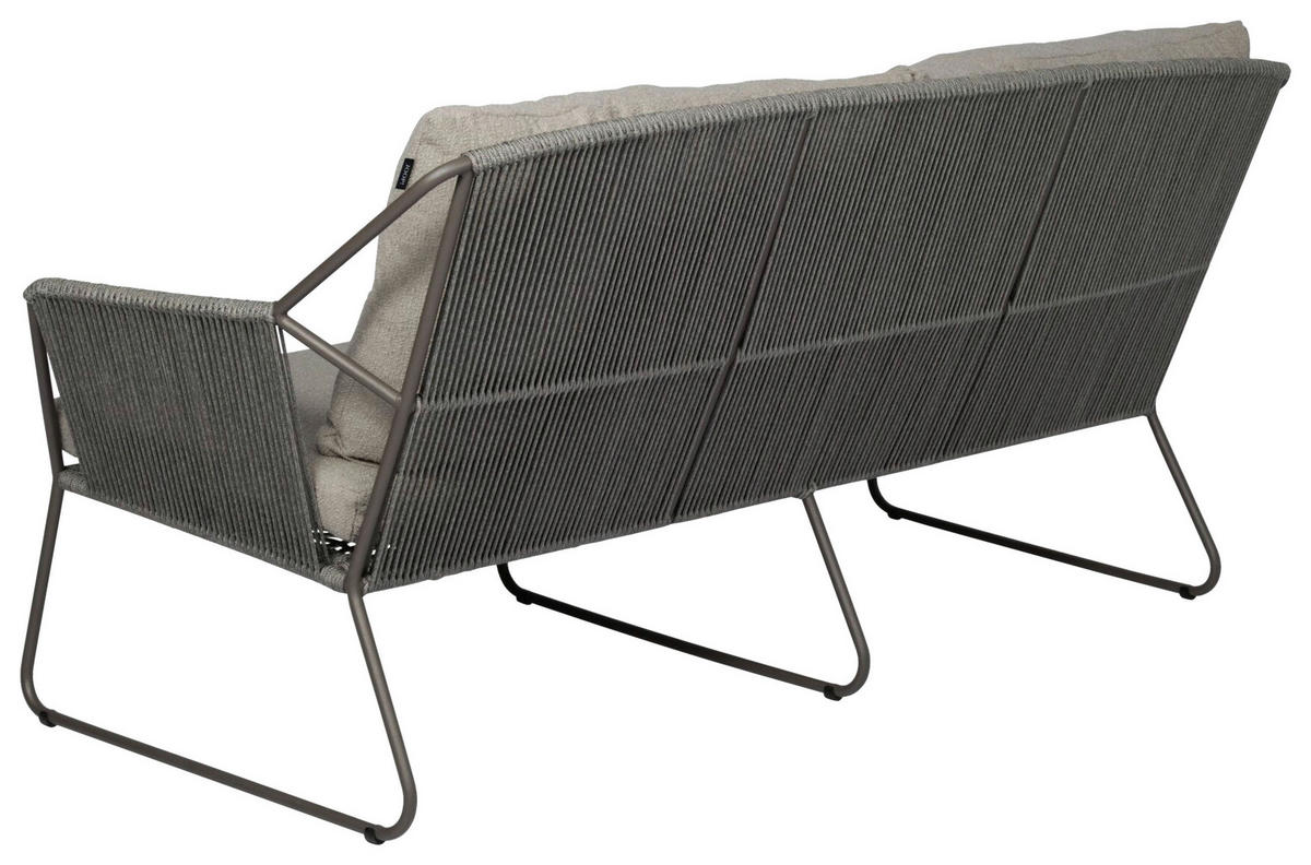 LOUNGESOFA 172/84/82 cm Edelstahl  - Taupe/Schlammfarben, Basics, Textil/Metall (172/84/82cm) - Joop!