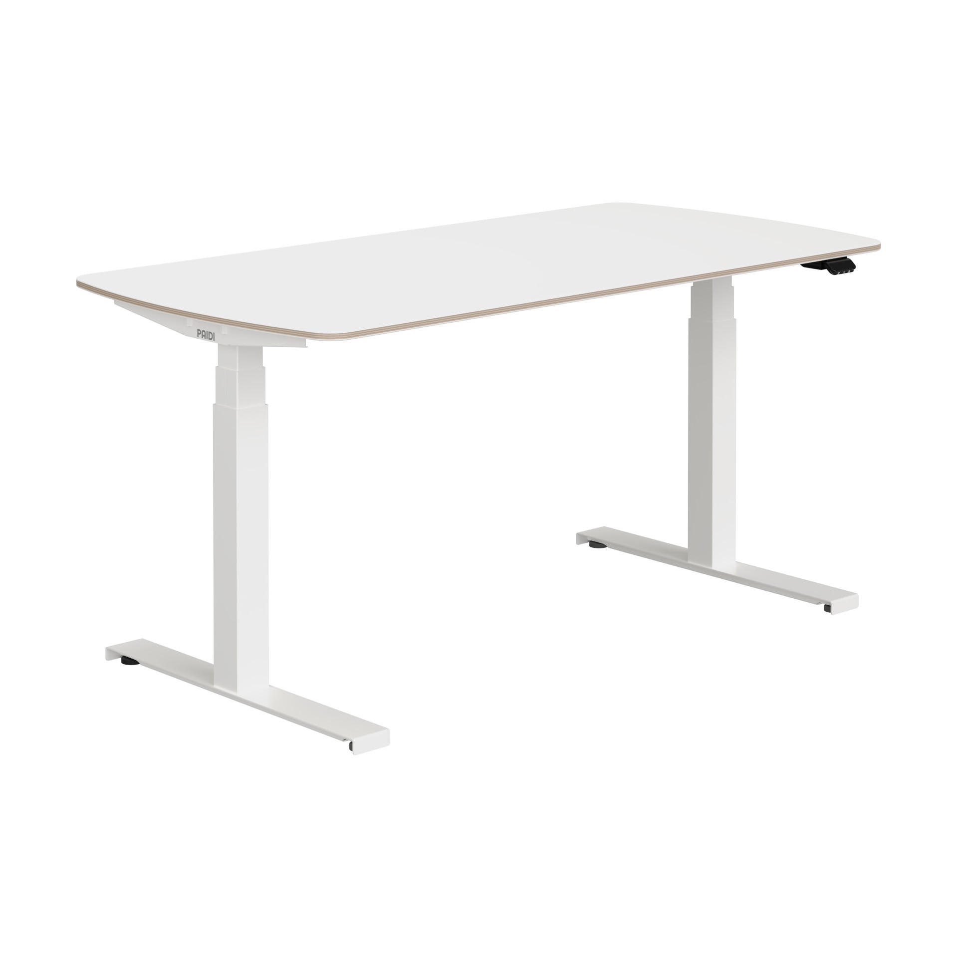 IFJÚSÁGI ÍRÓASZTAL  - fehér, Basics, faalapú anyag/fém (150/75/62-127cm) - Paidi