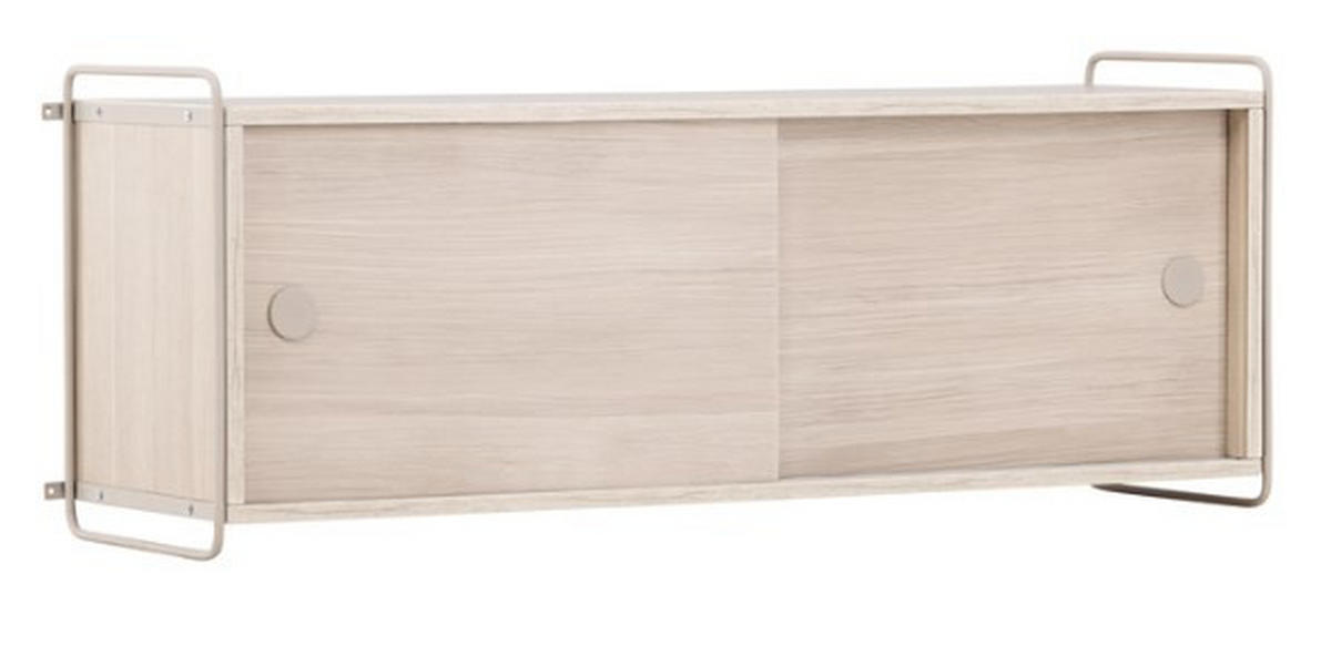 VÄGGHÄNGD MODUL vit  122/48/35 cm  - vit, Design, metall/trämaterial (122/48/35cm) - Niels Andersson