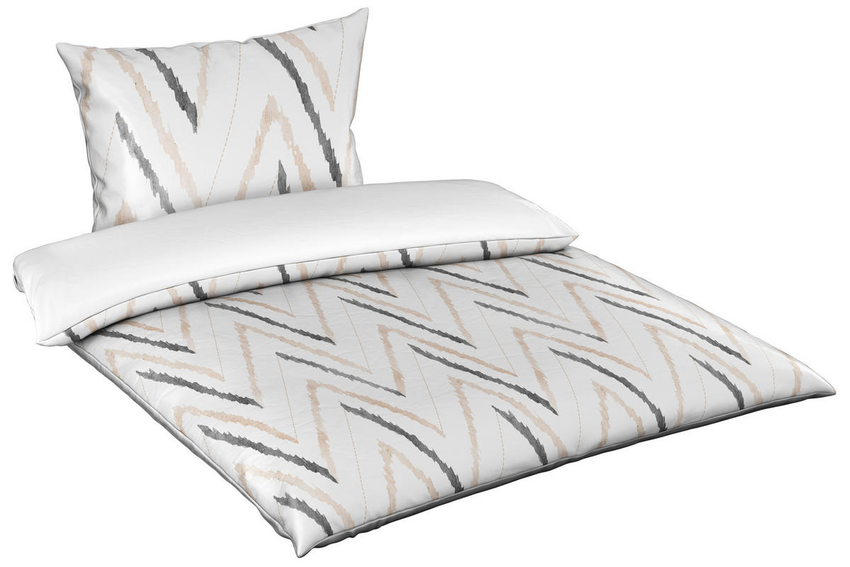 POSTELJINA SA DVA LICA ALBA 140/200 cm saten prirodna boja  - prirodna boja, Konvencionalno, tekstil (140/200cm) - Esposa