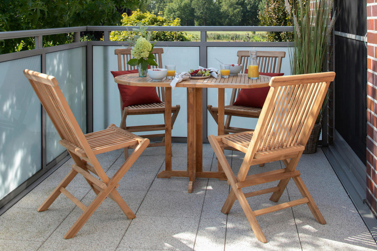 BALKONTISCH Holz  - Basics, Holz (120/60/75cm) - Gardenson