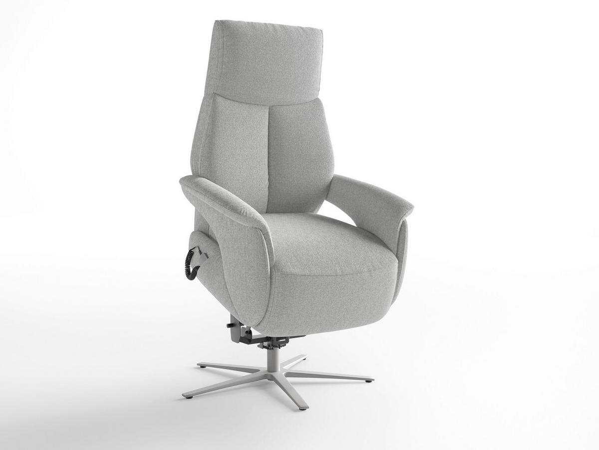 RELAXAČNÉ KRESLO, textil, strieborná - strieborná, Basics, kov/textil (75/110/85cm) - Sit & More