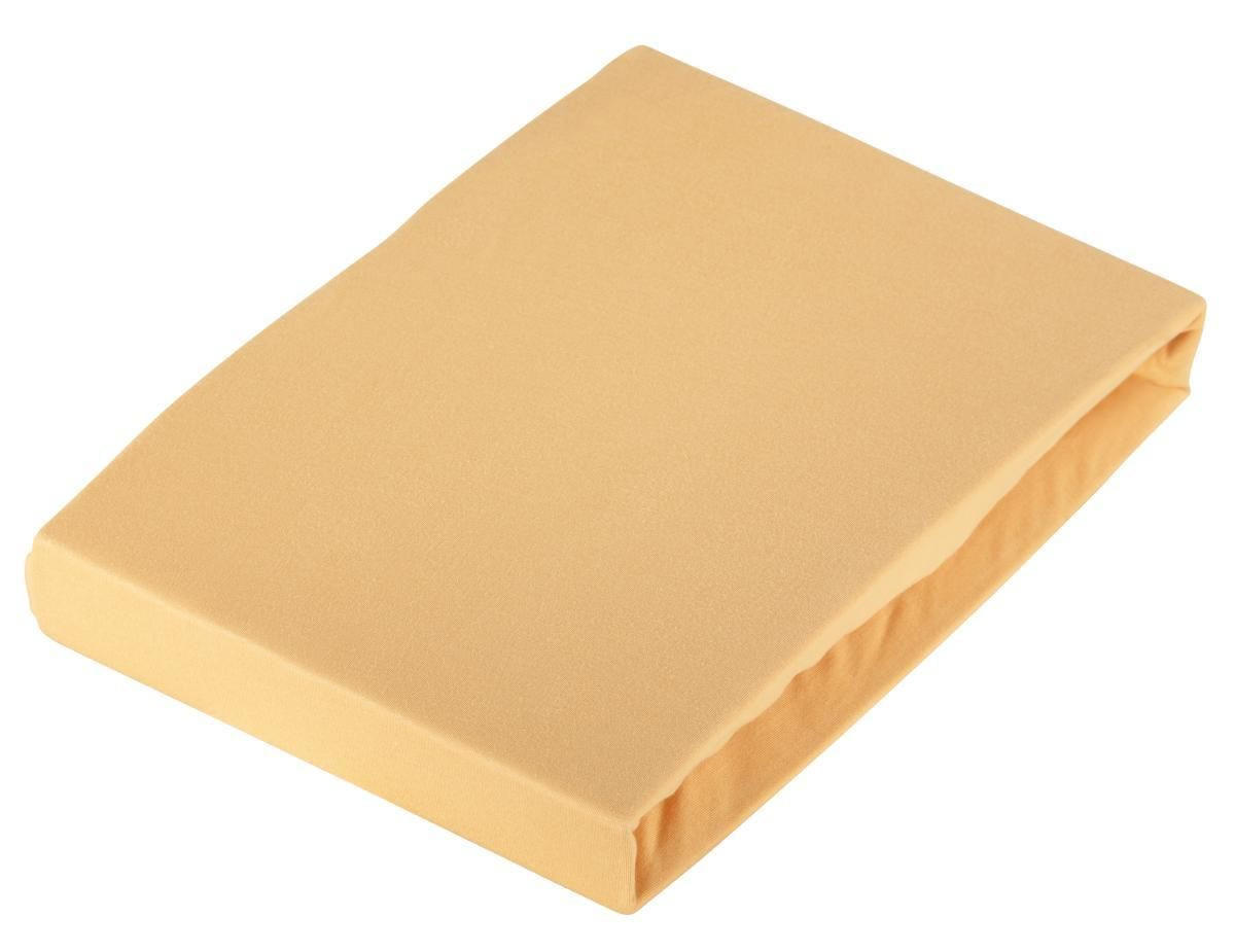 PLAHTA S GUMICOM 100/200 cm  BASIC  - curry žuta, Konvencionalno, tekstil (100/200cm) - Schlafgut