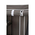 STOFFSCHRANK 110/178/46 cm  in Grau  - Grau, Basics, Kunststoff/Textil (110/178/46cm) - Carryhome