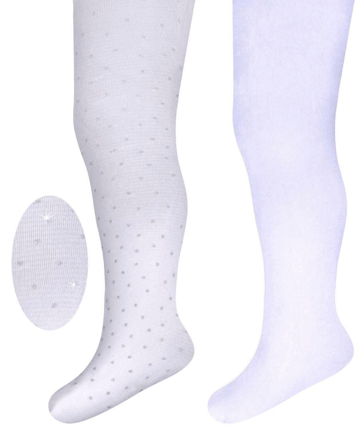STRUMPBYXOR  - vit/silver, Basics, textil (62/68null) - My Baby Lou