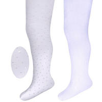 STRUMPBYXA  - vit/silver, Basics, textil (62/68null) - My Baby Lou