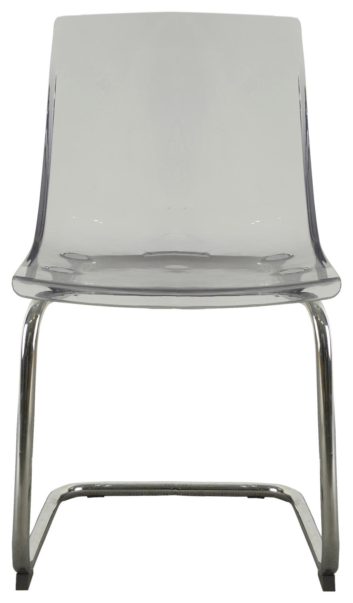 STUHL - Chromfarben/Hellgrau, Design, Kunststoff/Metall (48/86/50cm) - Stylife