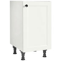 SPÜLENUNTERSCHRANK 45/87/56 cm  in Weiß  - Schwarz/Weiß, MODERN, Holzwerkstoff/Metall (45/87/56cm) - Nobilia