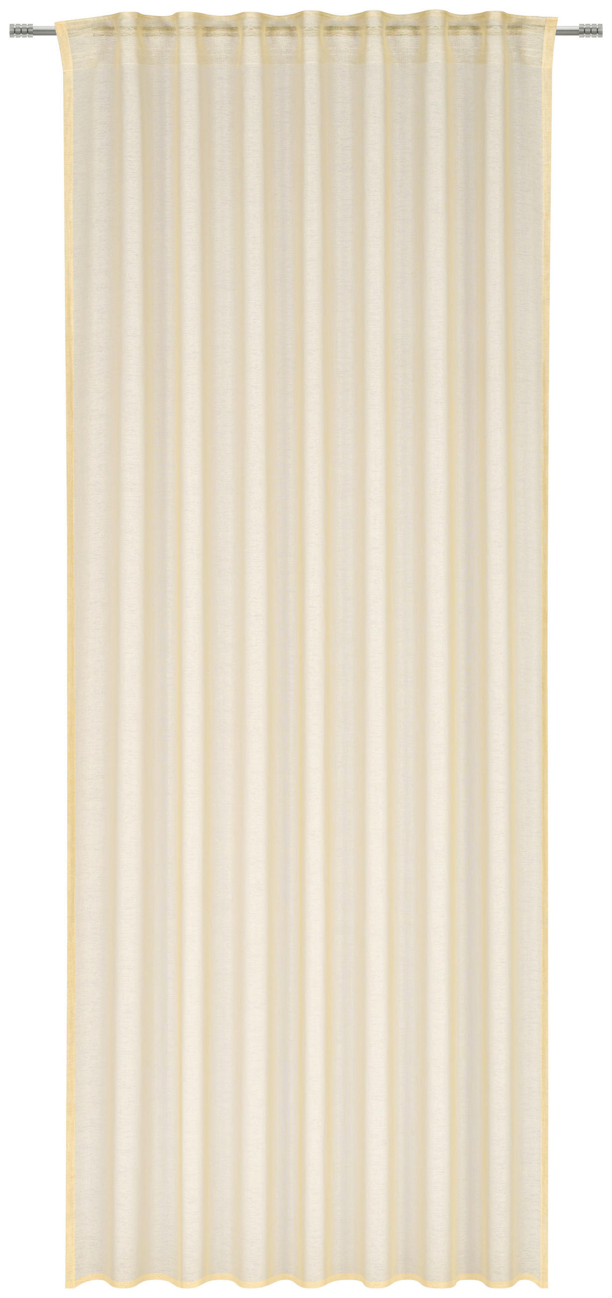 FERTIGVORHANG transparent  - Gelb, Basics, Textil (140/245cm) - Esposa