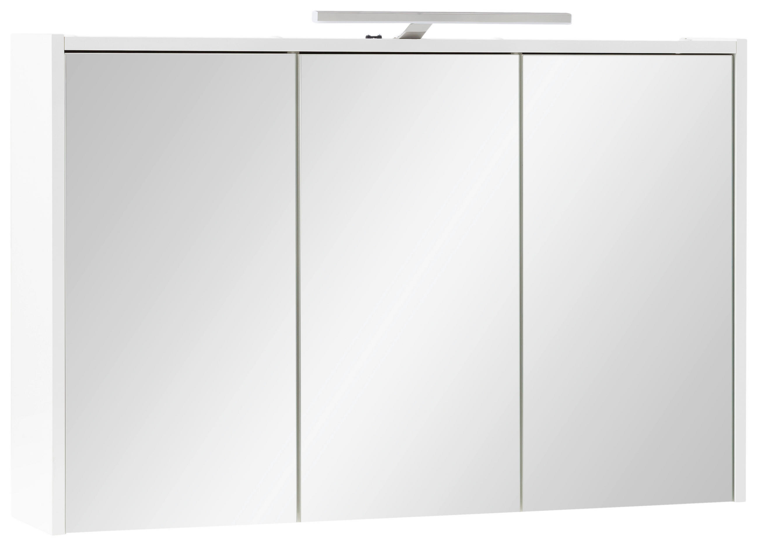 SPIEGELSCHRANK 93,5/60/16 cm  - Weiß Hochglanz/Weiß, MODERN, Glas/Holzwerkstoff (93,5/60/16cm) - MID.YOU