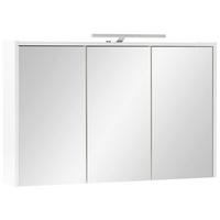 SPIEGELSCHRANK 93,5/60/16 cm  - Weiß Hochglanz/Weiß, MODERN, Glas/Holzwerkstoff (93,5/60/16cm) - MID.YOU